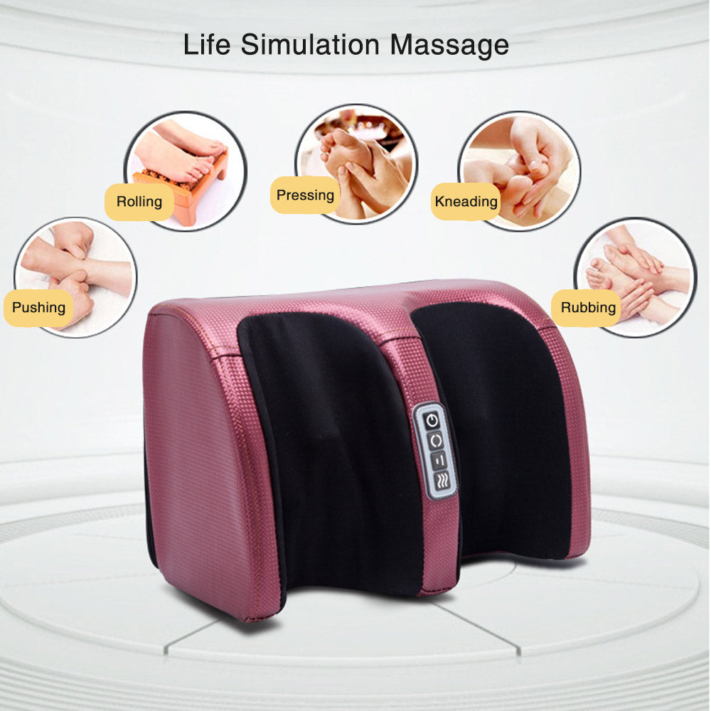 Electric Shiatsu Foot Massager with Hot Compress – Kneading Roller for Foot Pain Relief & Muscle Relaxation
