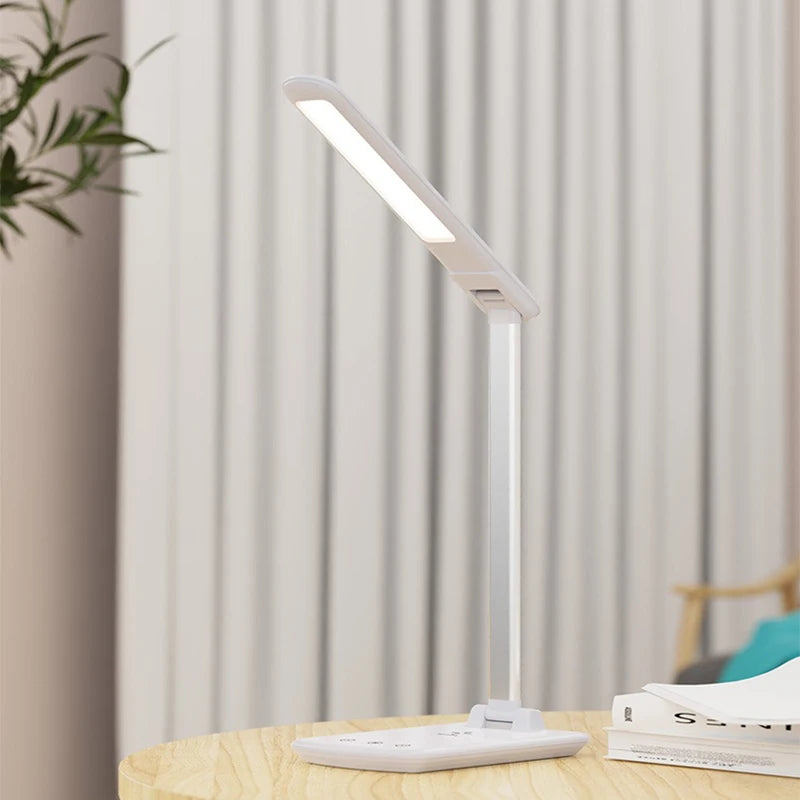 Wireless Charging Desk Lamp – Modern Minimalist Touch LED Lamp with USB Charging
