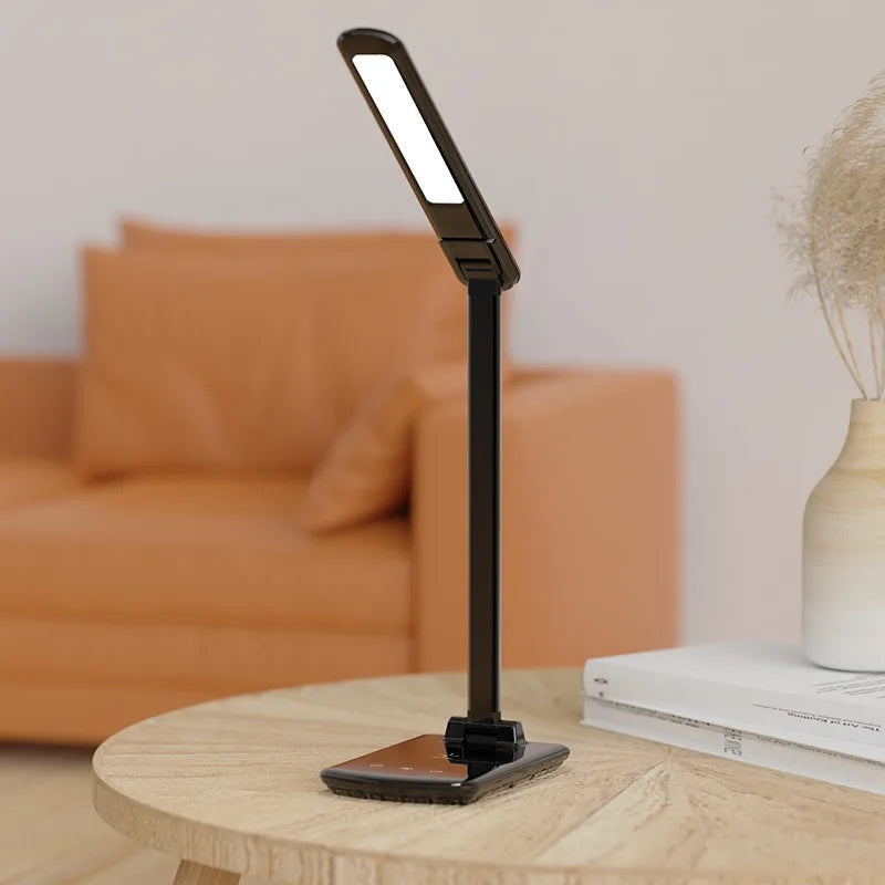 Wireless Charging Desk Lamp – Modern Minimalist Touch LED Lamp with USB Charging