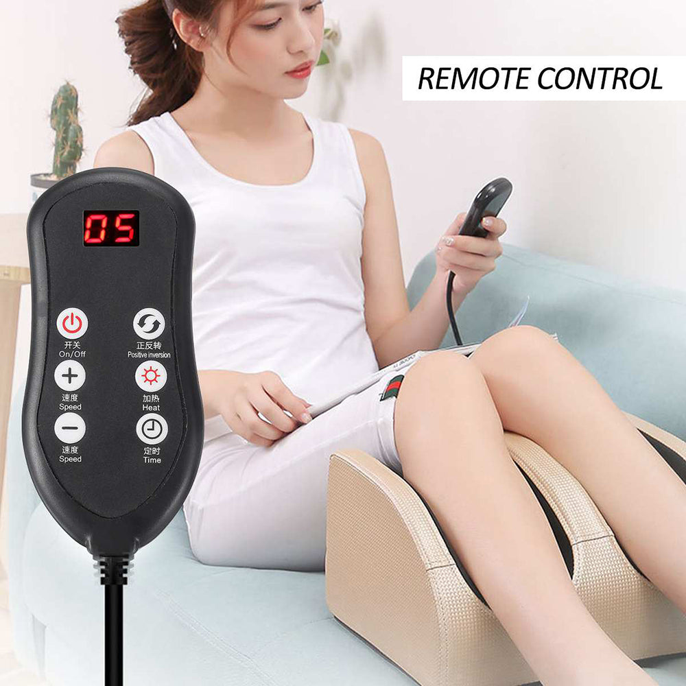 Electric Shiatsu Foot Massager with Hot Compress – Kneading Roller for Foot Pain Relief & Muscle Relaxation