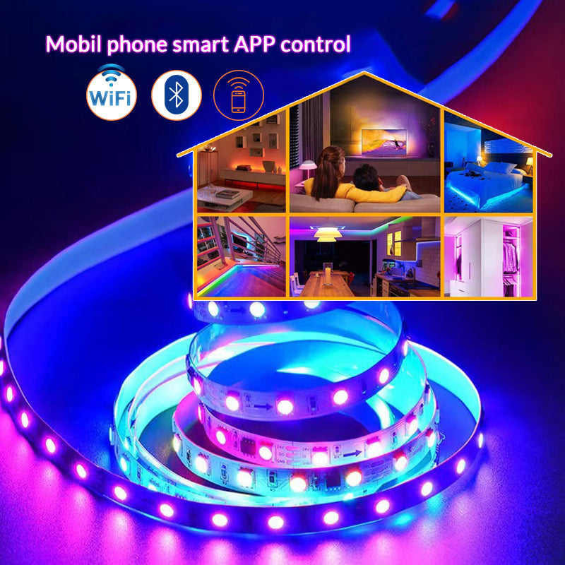 USB LED Strip Lights – RGB Color Changing with 3/24-Key, Bluetooth, or WiFi Controller, App & Alexa Compatible