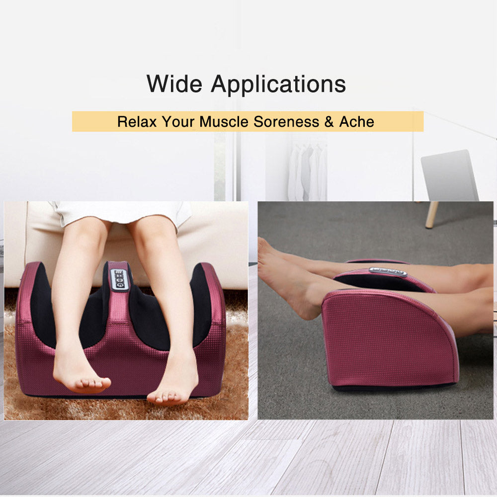 Electric Shiatsu Foot Massager with Hot Compress – Kneading Roller for Foot Pain Relief & Muscle Relaxation