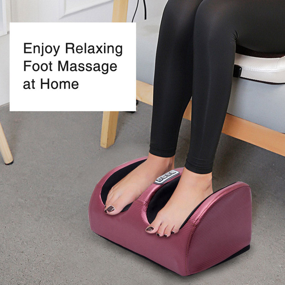 Electric Shiatsu Foot Massager with Hot Compress – Kneading Roller for Foot Pain Relief & Muscle Relaxation