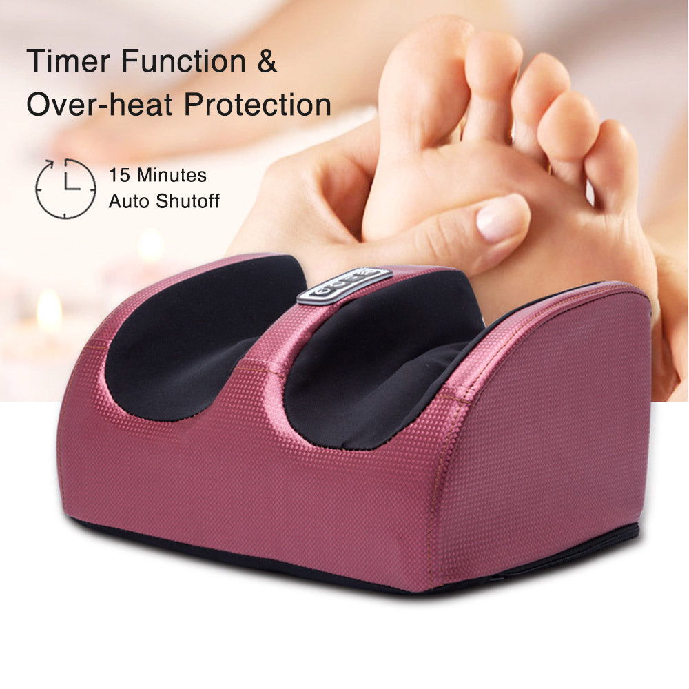 Electric Shiatsu Foot Massager with Hot Compress – Kneading Roller for Foot Pain Relief & Muscle Relaxation