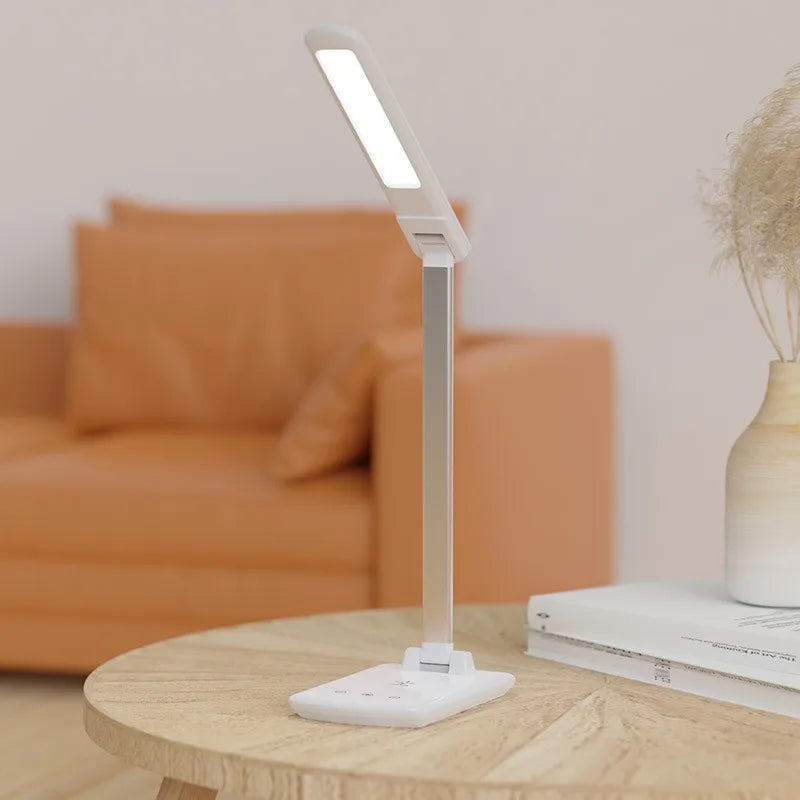 Wireless Charging Desk Lamp – Modern Minimalist Touch LED Lamp with USB Charging